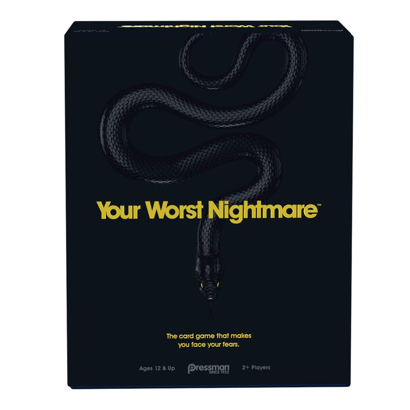 Pressman Your Worst Nightmare by Pressman - The Card Game That Makes You Face Your Fears, Black - Image 1